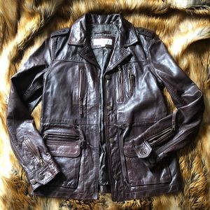 Andrew Marc Leather Blazer Jacket